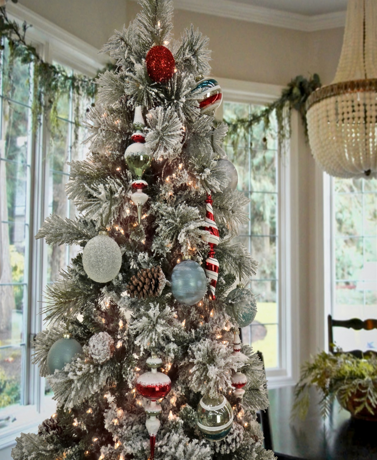 National Tree Company Hgtv Home Collection 24 Piece Nostalgic Traditions Ornaments In Red