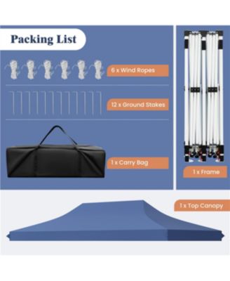 10 x 20 FT Pop-up Canopy Tent with Carrying Bag
