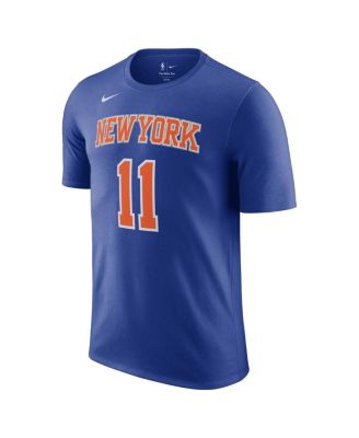 Men's Jalen Brunson Blue New York Knicks Icon Edition Name Number T-Shirt