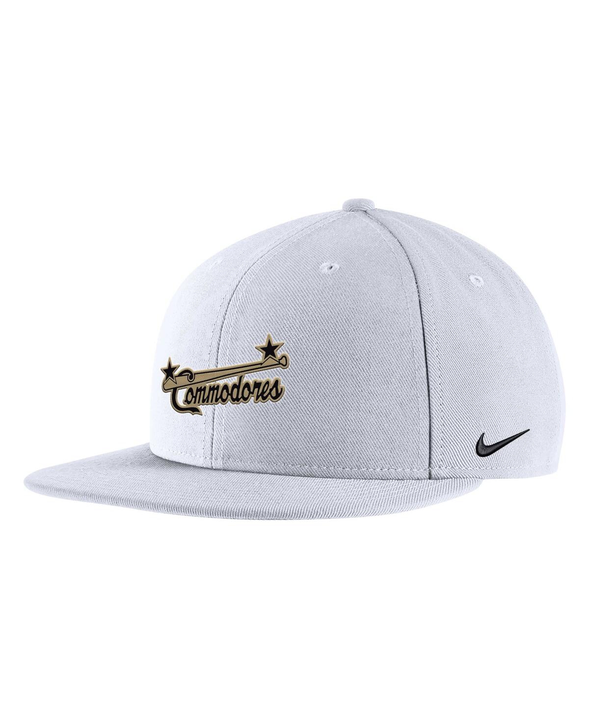 NIKE MEN'S WHITE VANDERBILT COMMODORES VAULT PRO SNAPBACK HAT 