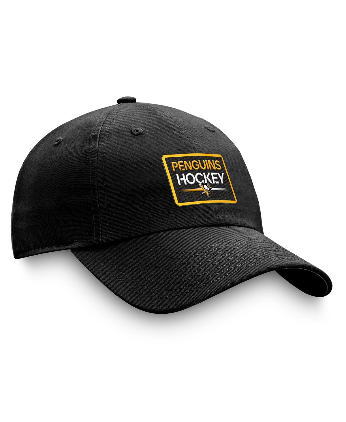 Fanatics Men's Black Pittsburgh Penguins Authentic Pro Prime Adjustable Hat In Black