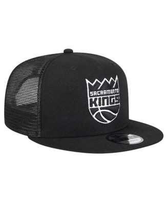 Men's Black Sacramento Kings Evergreen 9FIFTY Trucker Snapback Hat