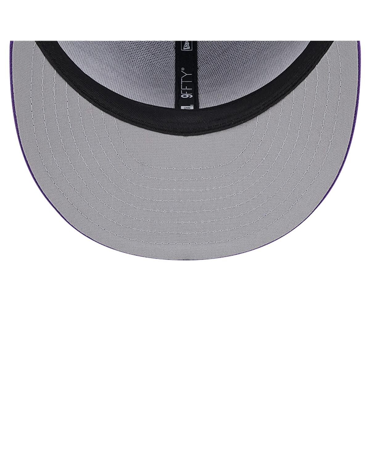 NEW ERA MEN'S PURPLE LOS ANGELES LAKERS EVERGREEN MESHBACK 9FIFTY SNAPBACK HAT 