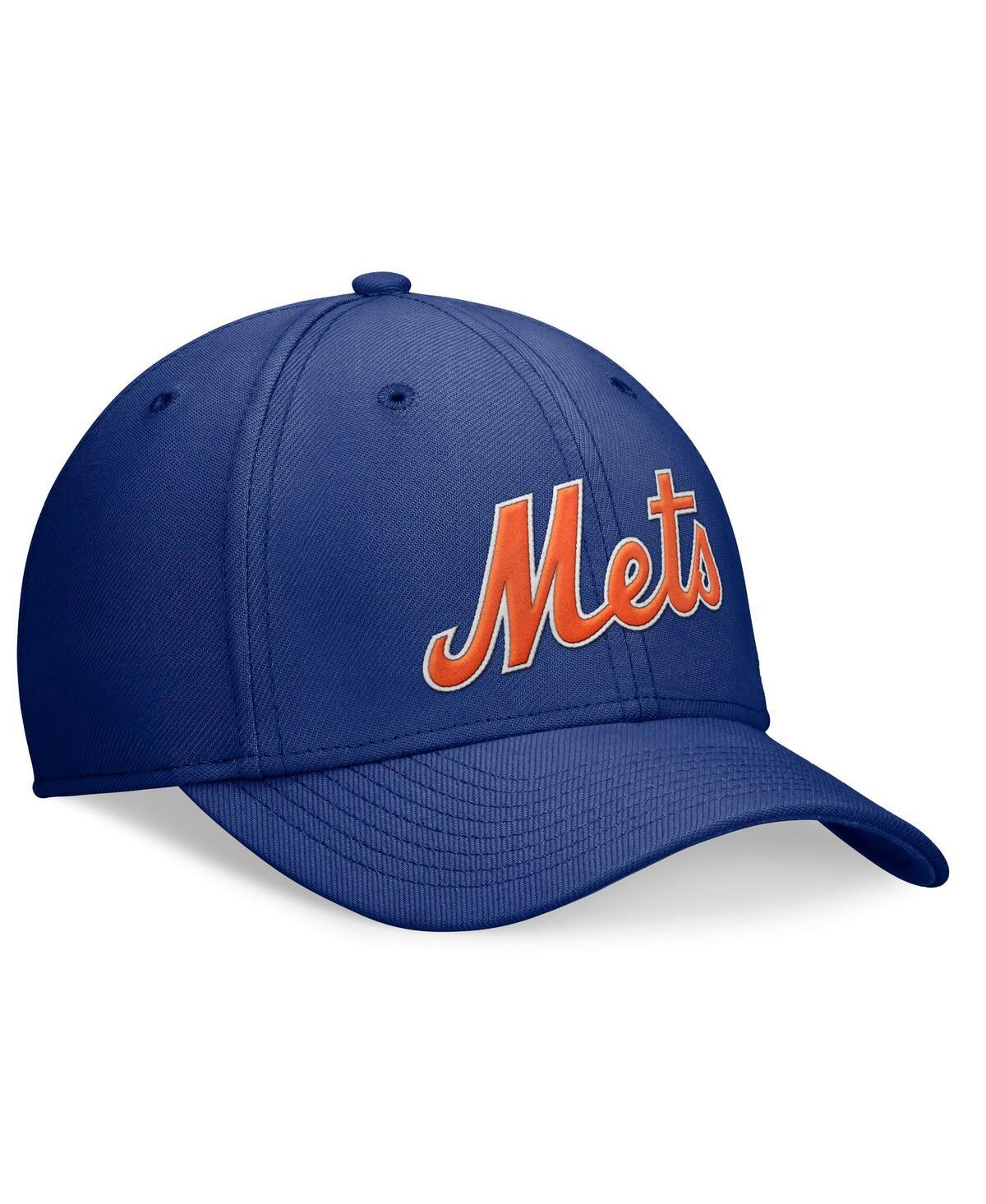 Nike Men'sNew York Mets Primetime Performance SwooshFlex Hat - Royal