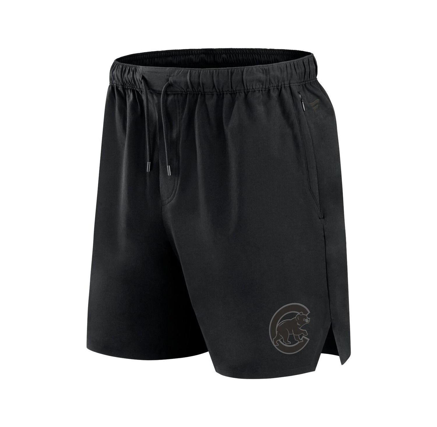 Men's Black Chicago Cubs Front Office Woven Shorts