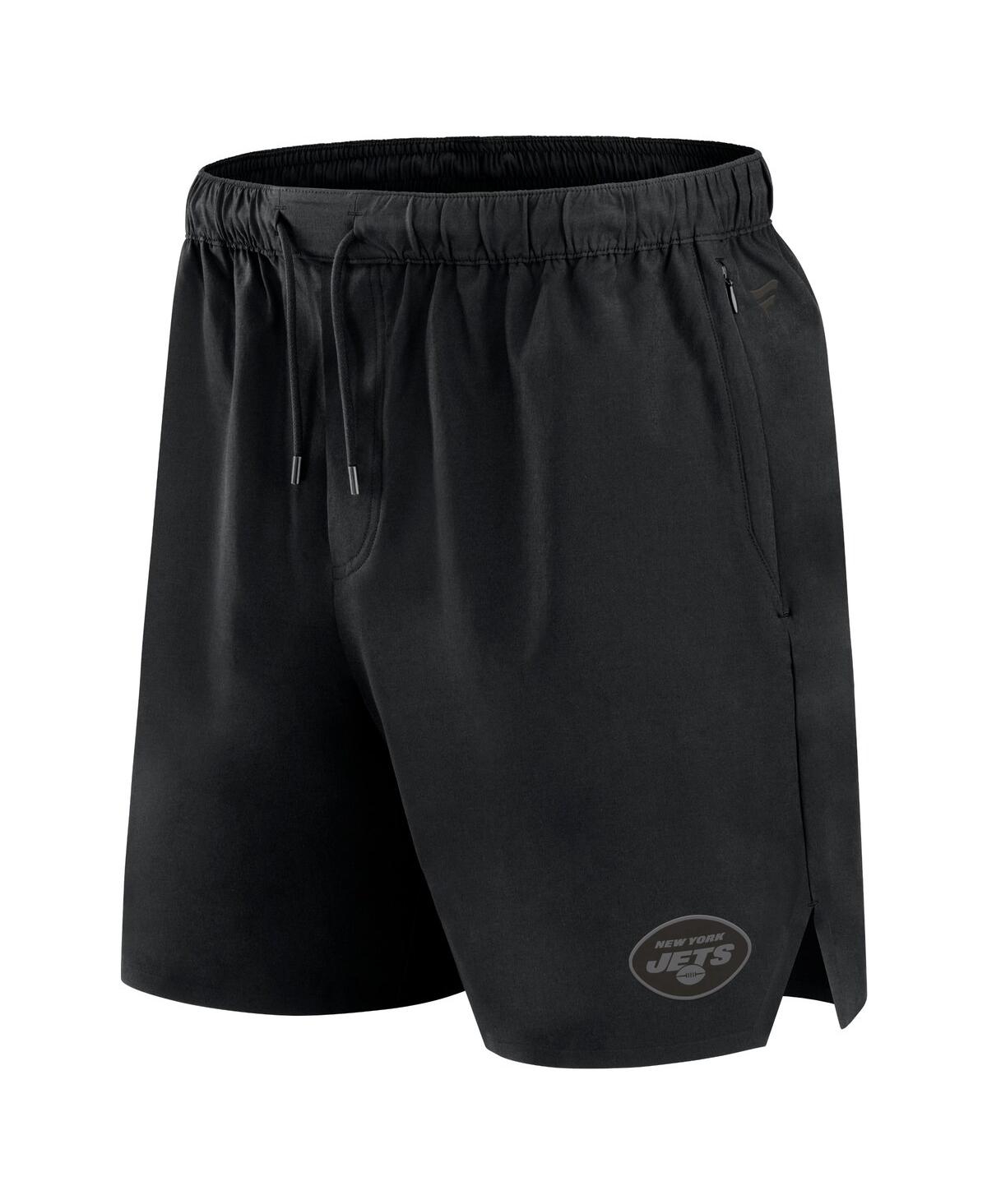 Fanatics Signature Men'sNew York Jets Front Office Woven Shorts - Black