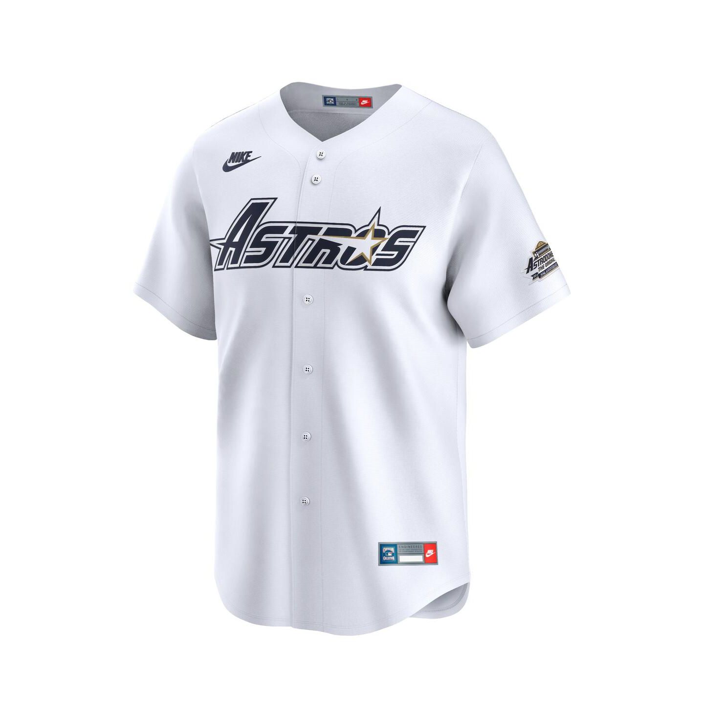 Мужской топ Nike Jeff Bagwell White Houston Astros Throwback Cooperstown Collection Limited Jersey — фото 3
