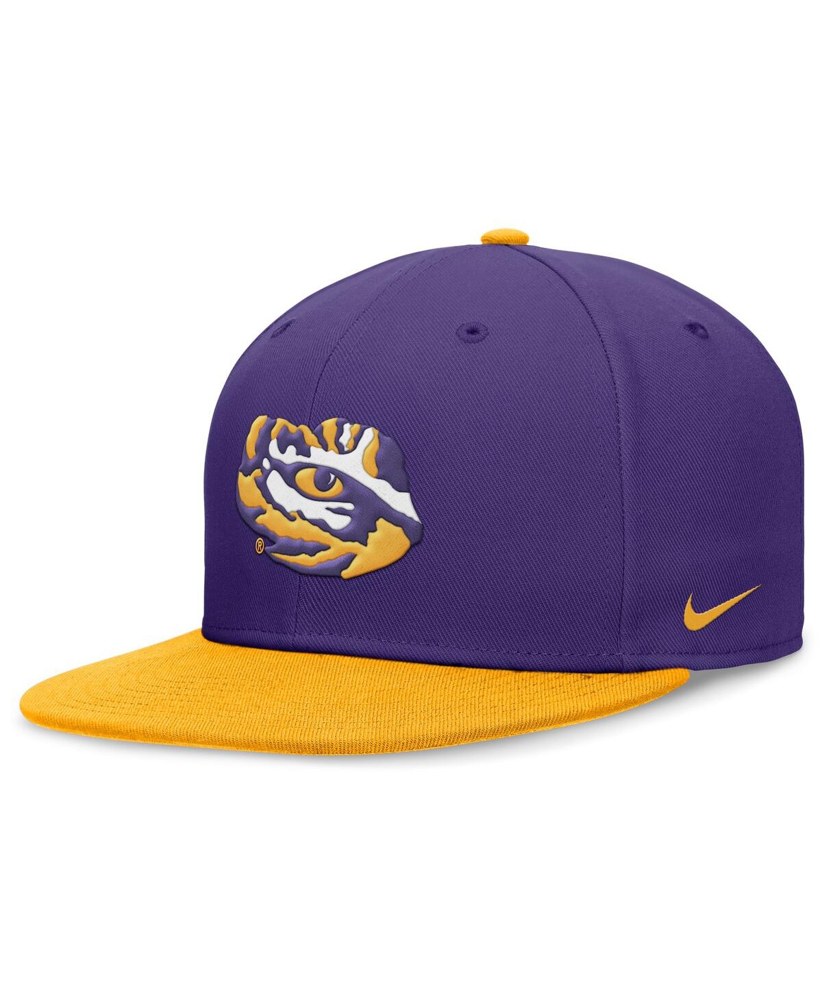 Men's Purple/Gold Lsu Tigers Performance Fitted Hat - Purple, Gold
