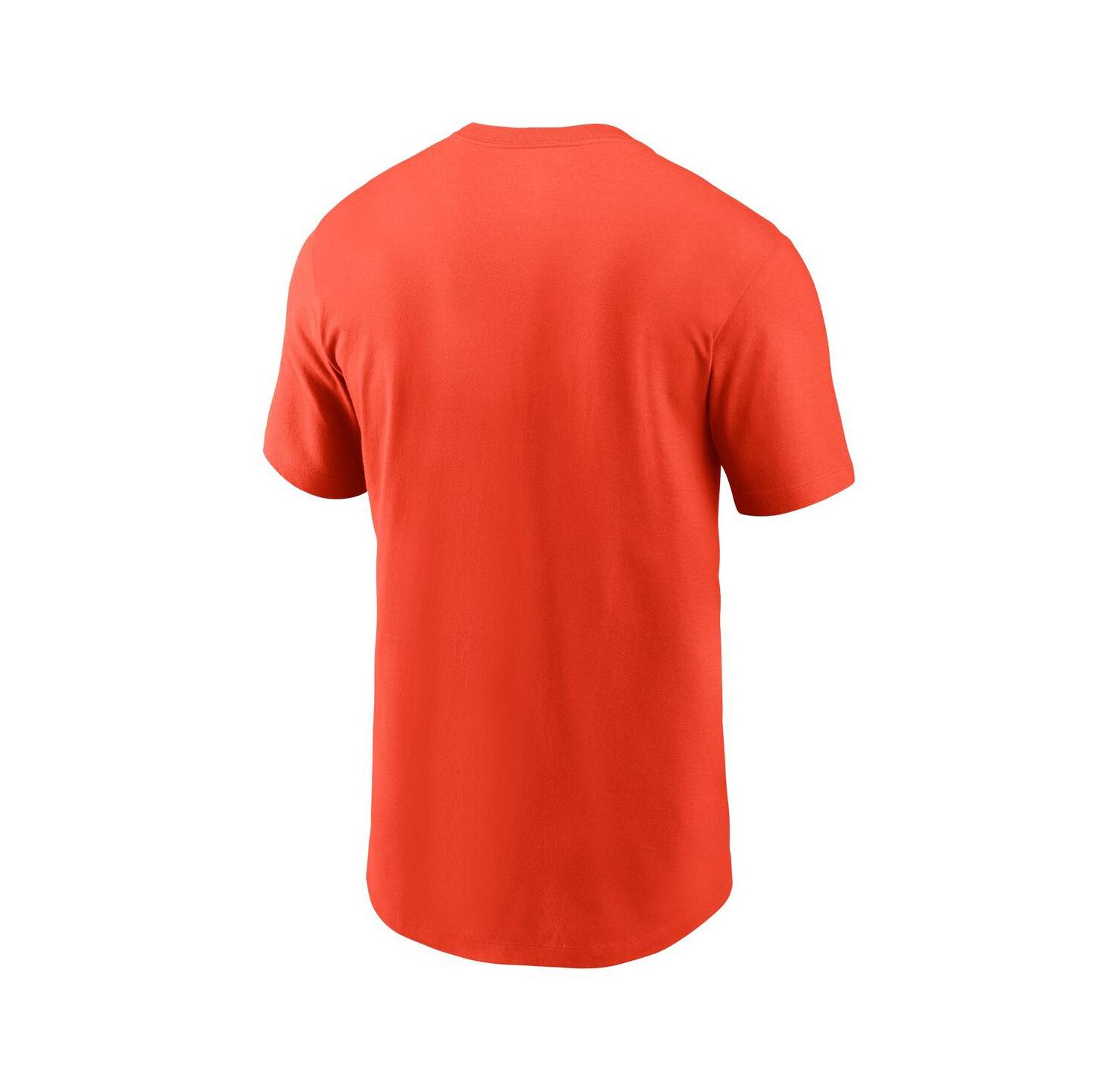 Men's Orange Cleveland Browns Logo Essential T-Shirt