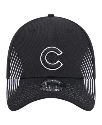 Men's Black Chicago Cubs Active Dash Mark 39THIRTY Flex Hat