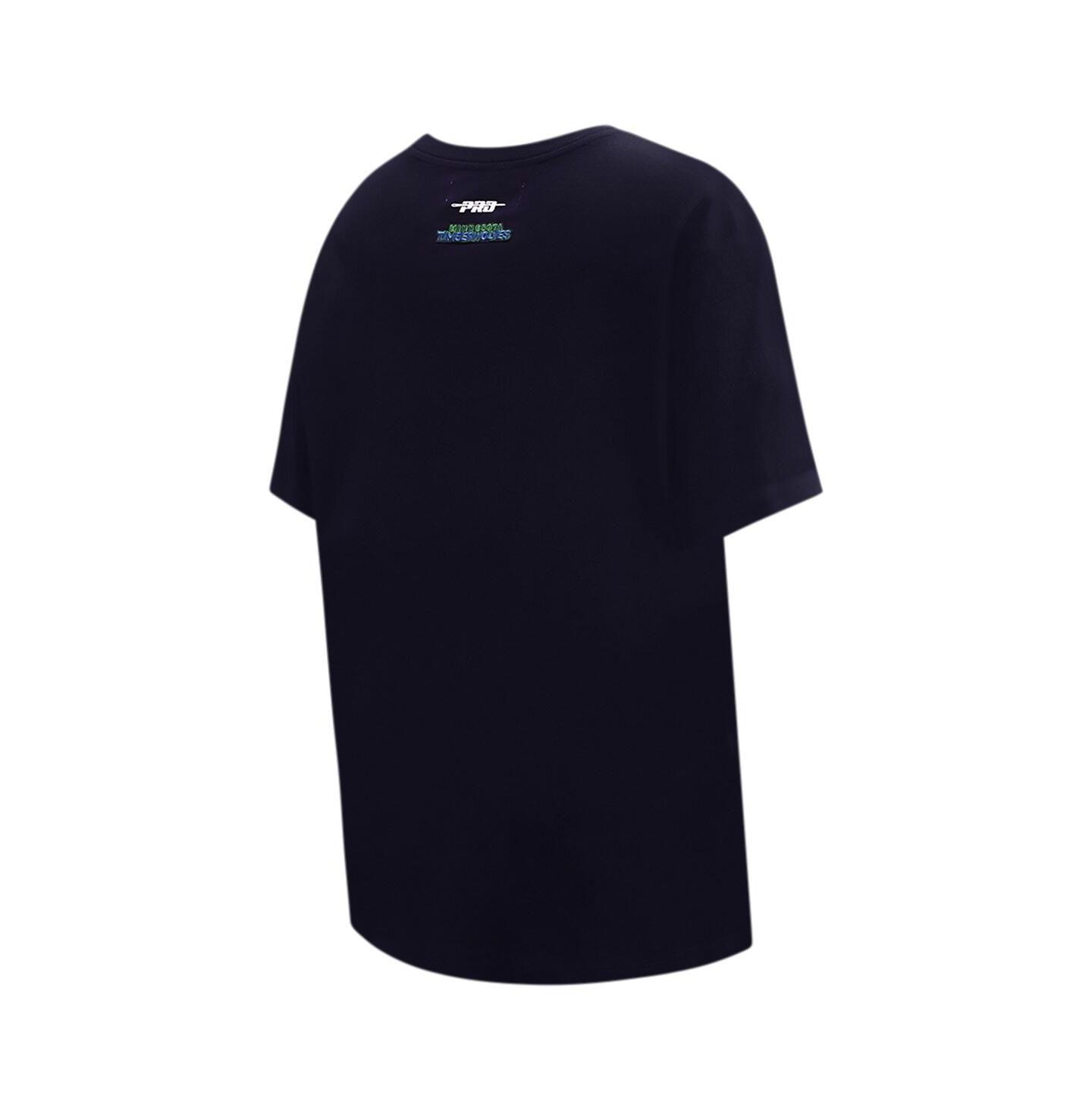 Женская футболка Pro Standard Navy Minnesota Timberwolves Script Boyfriend — фото 2