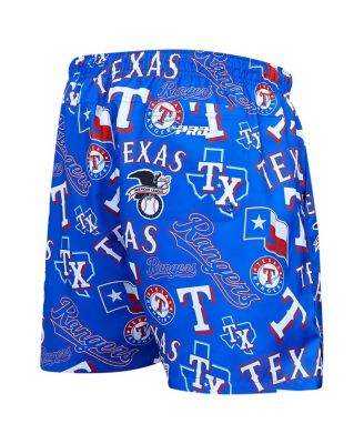 Men's Royal Texas Rangers Toss Logo Woven Shorts