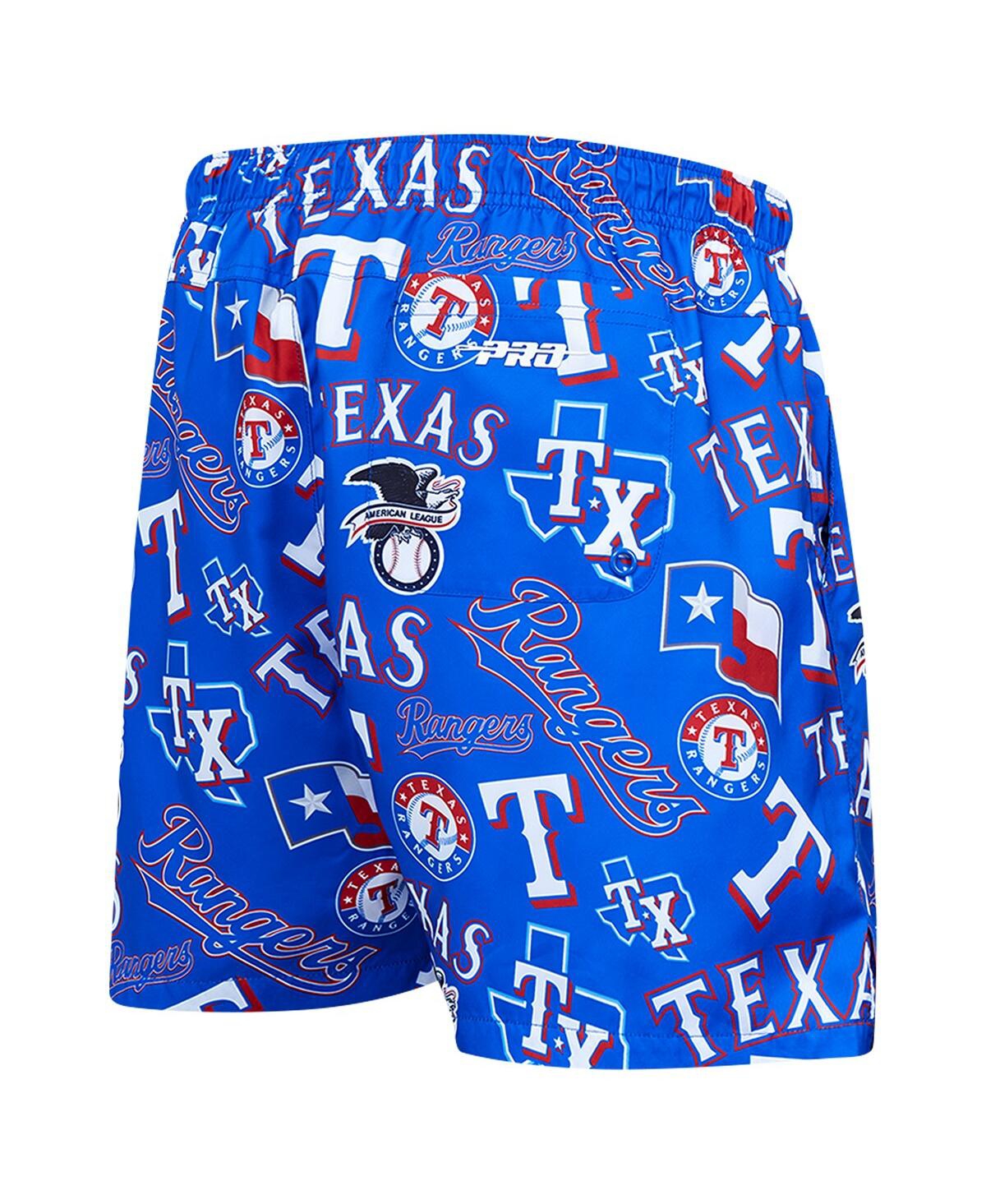 Pro Standard Men's Royal Texas Rangers Toss Logo Woven Shorts In Royal