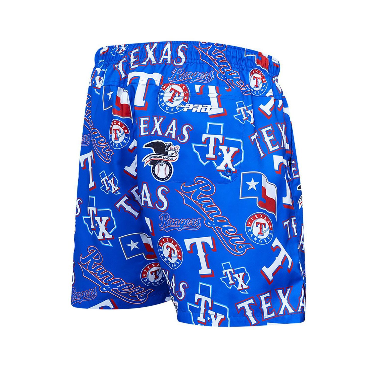 Men's Royal Texas Rangers Toss Logo Woven Shorts