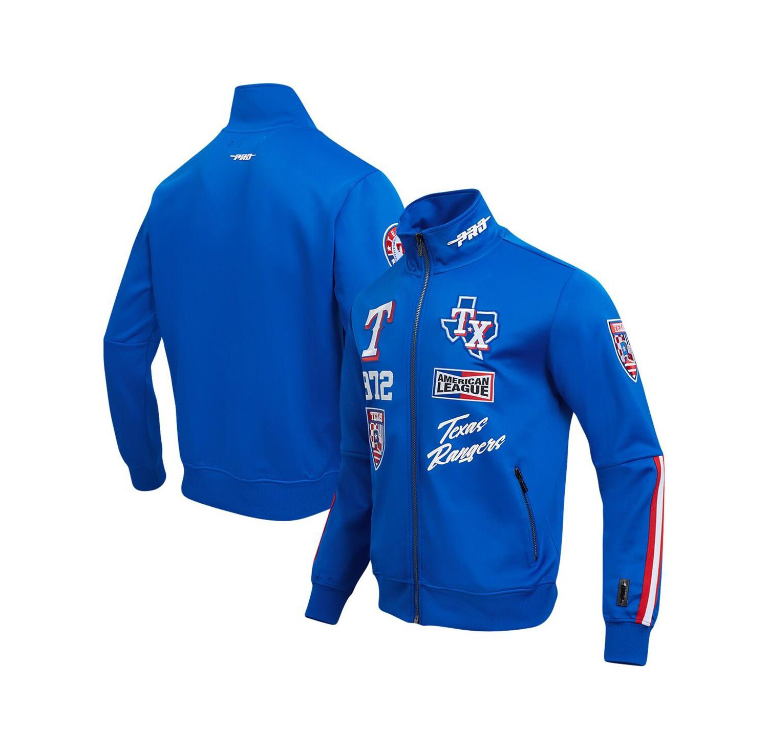 Men's Royal Texas Rangers Fast Lane Full-Zip Track Jacket