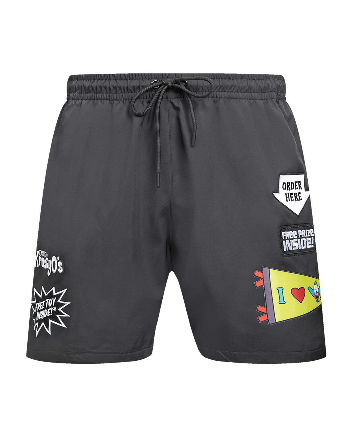 Freeze Max Men's Black The Simpsons Krusty Free Prize Shorts In Black