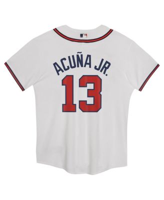 Preschool Ronald Acuna Jr. White Atlanta Braves Home Game Jersey
