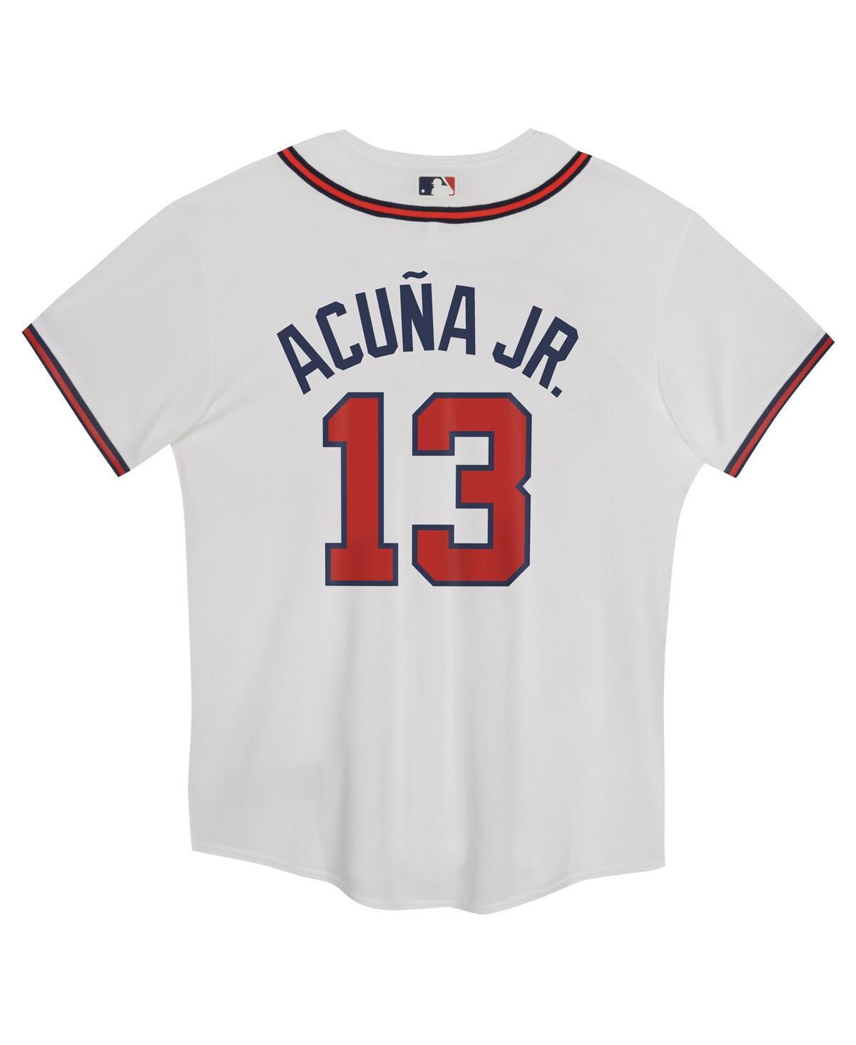 Nike Preschool Ronald Acuna Jr.Atlanta Braves Home Game Jersey - White