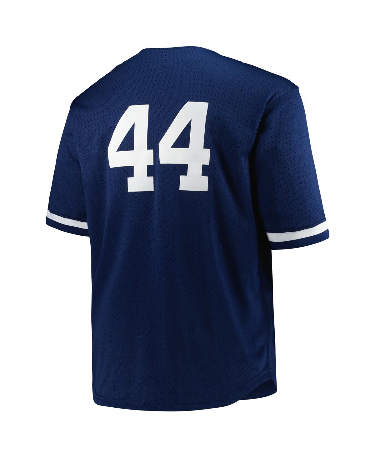 Mitchell & Ness Men's Reggie JacksonNew York Yankees Big Tall Cooperstown Collection Mesh Batting Practice Jersey - Navy
