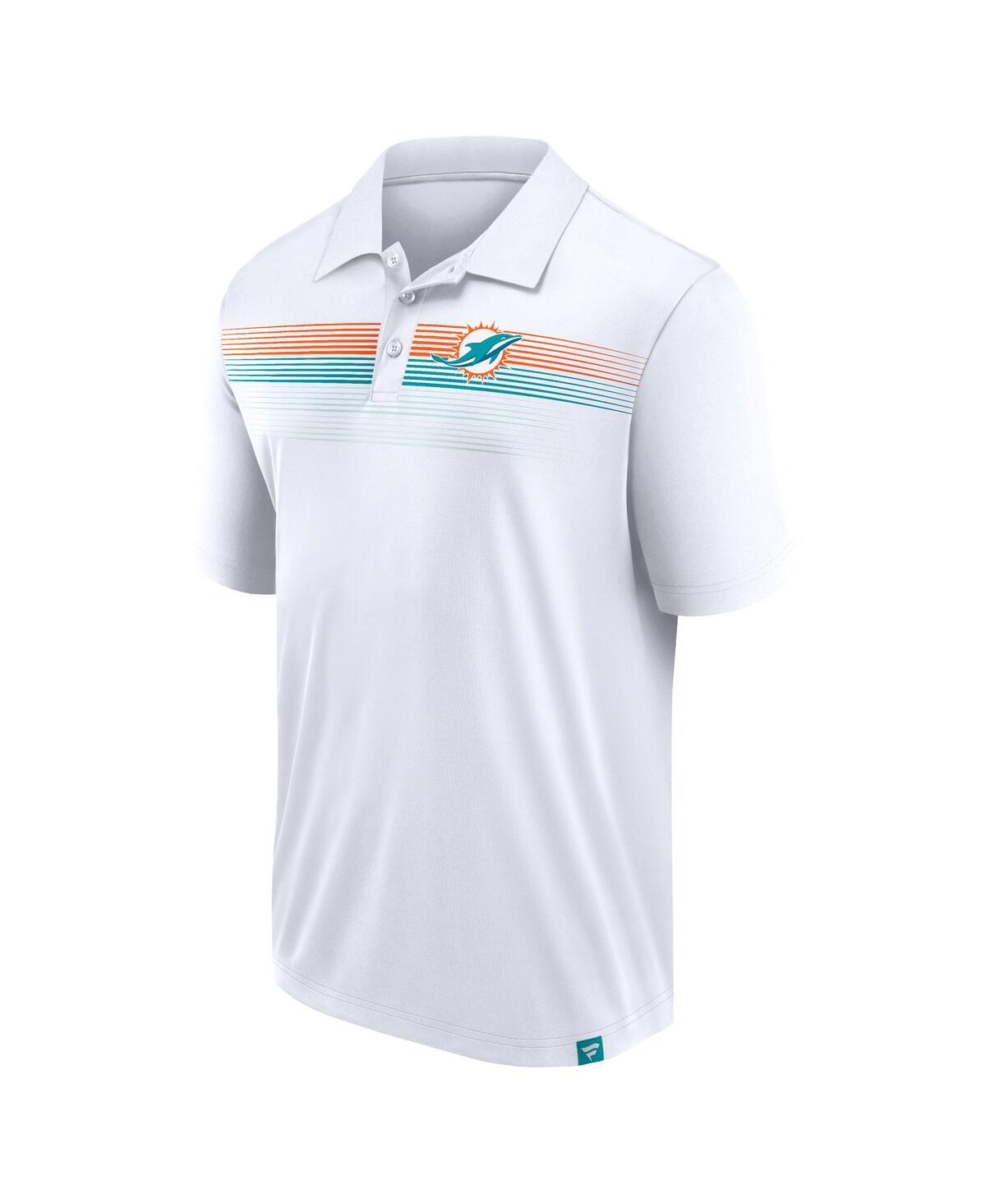 Fanatics Men's White Miami Dolphins Big Tall Sublimated Polo In White