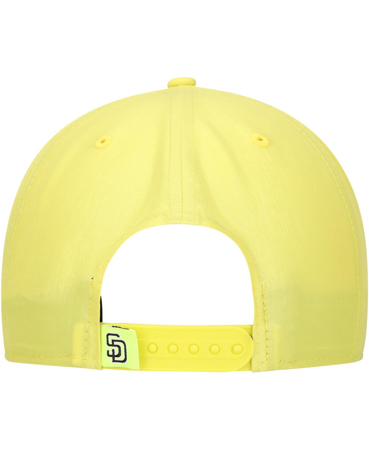 NEW ERA MEN'S YELLOW SAN DIEGO PADRES NEON GOLFER SNAPBACK HAT 