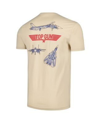 Men's Cream Top vintage-like Jets T-Shirt