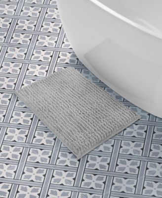 Laura Ashley Butter Chenille Bath Mat, 17" x 24"