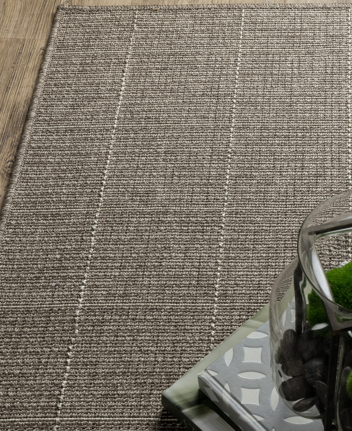 Oriental Weavers Caicos Ca04b 1'10x7'6 Runner Area Rug In Charcoal