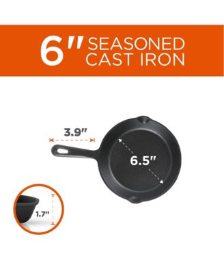 Cast Iron 3-Piece Skillet 1 Set