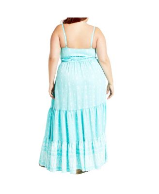 Plus Size Harlow Border Maxi Dress