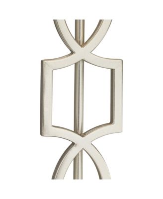 Evan Modern Table Lamps 28 1/2" Tall Set of 2 Brushed Nickel with USB Charging Port White Rectangular Shade for Bedroom Living Room House