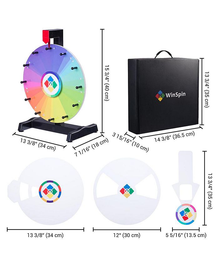 WinSpin 12" Spin Wheel Teaching Aid Material Math Words Time Game ...