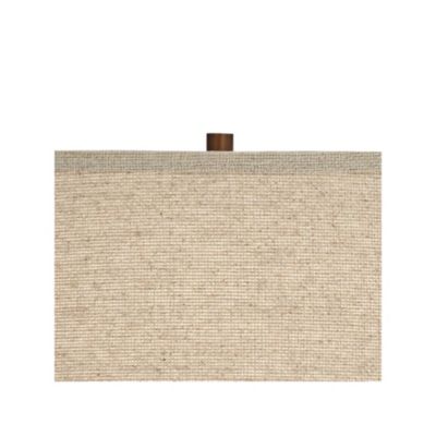 Andreas Industrial Table Lamp 26" High Brown Metal with Nightlight LED and USB Charging Port Oatmeal Shade for Living Room Desk