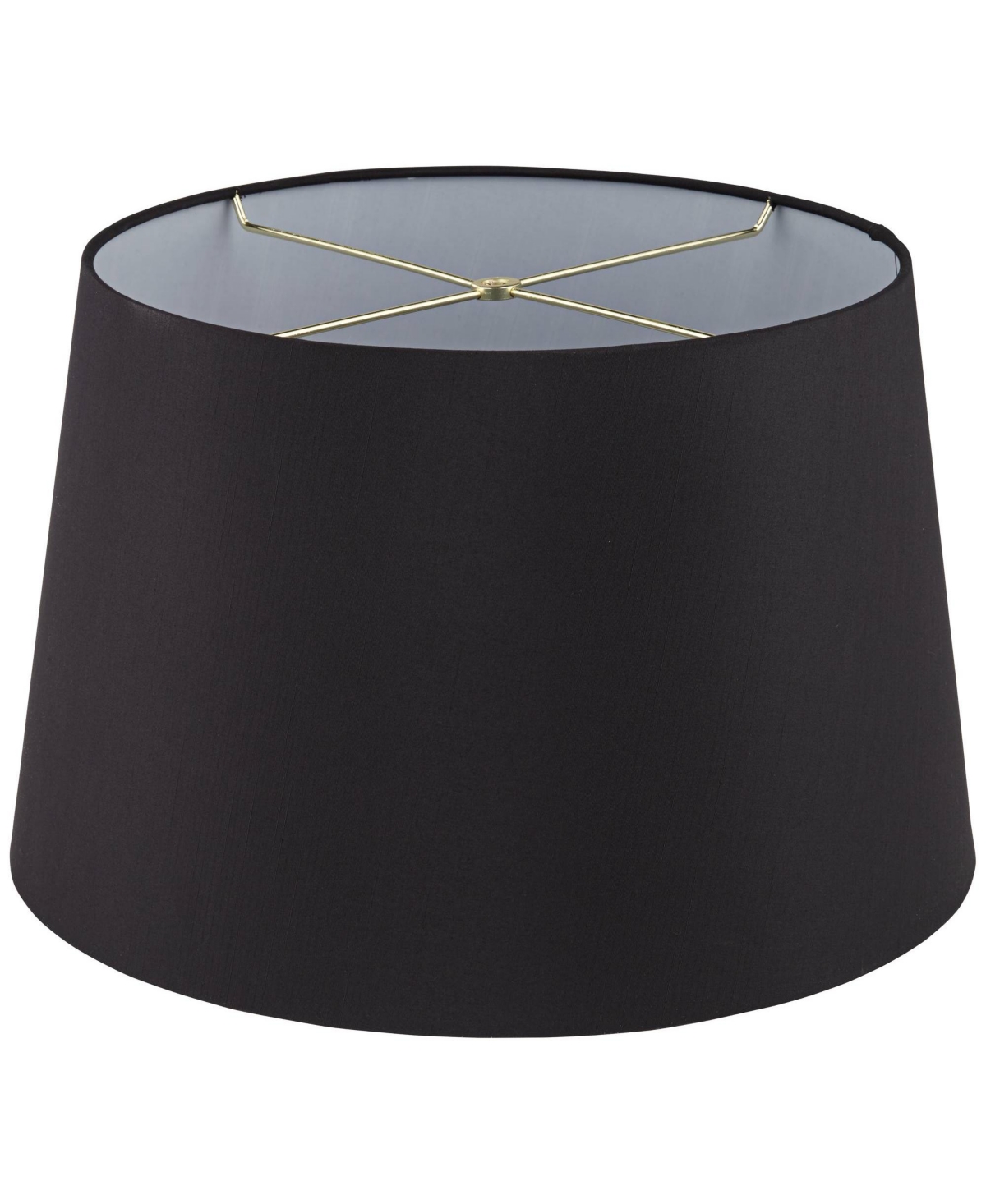 Faux Silk Large Tapered Drum Lamp Shade Top x Bottom x Slant x High (Spider) Replacement with Harp and Finial - Spring crest - B