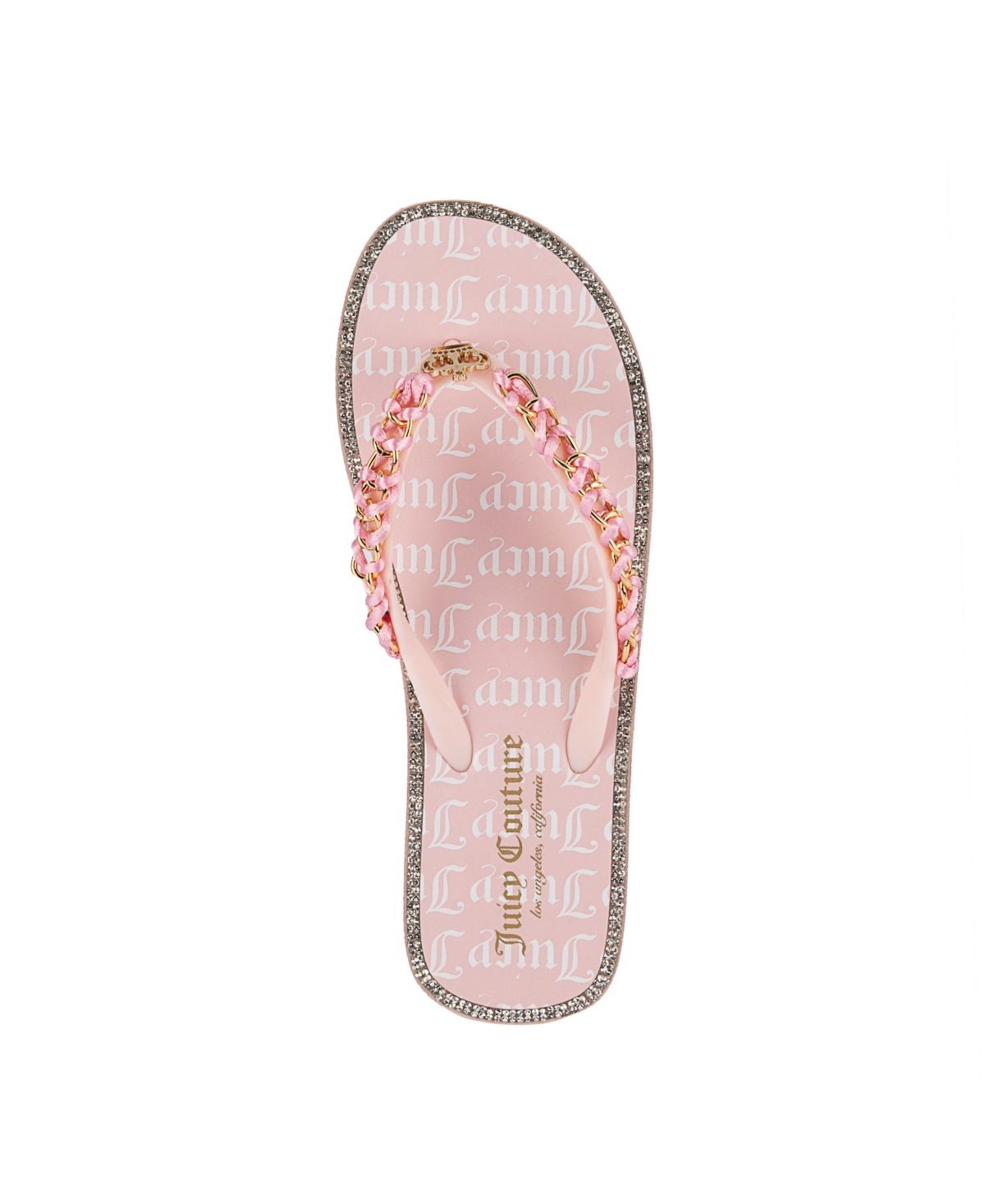 Juicy Couture Women's Spacey 2 Chain Detail Flip Flop Sandals