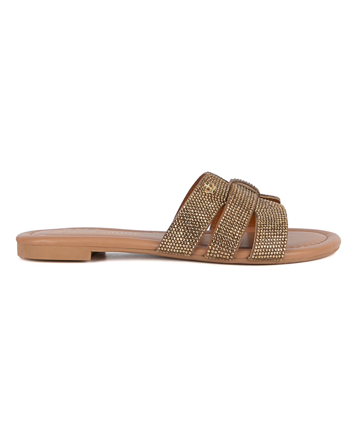 Juicy Couture Women's Zimie Slip-On Flat Sandals -Bronze