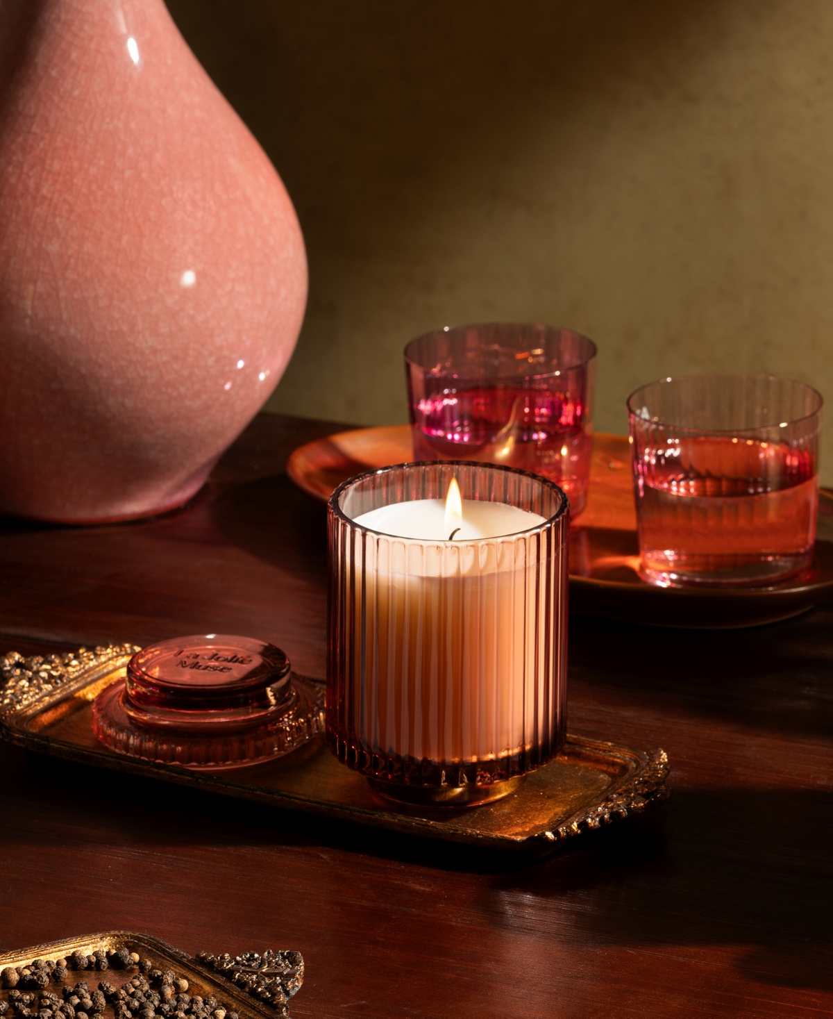 La Jolie Muse Amelie Candle, Santal Rose,