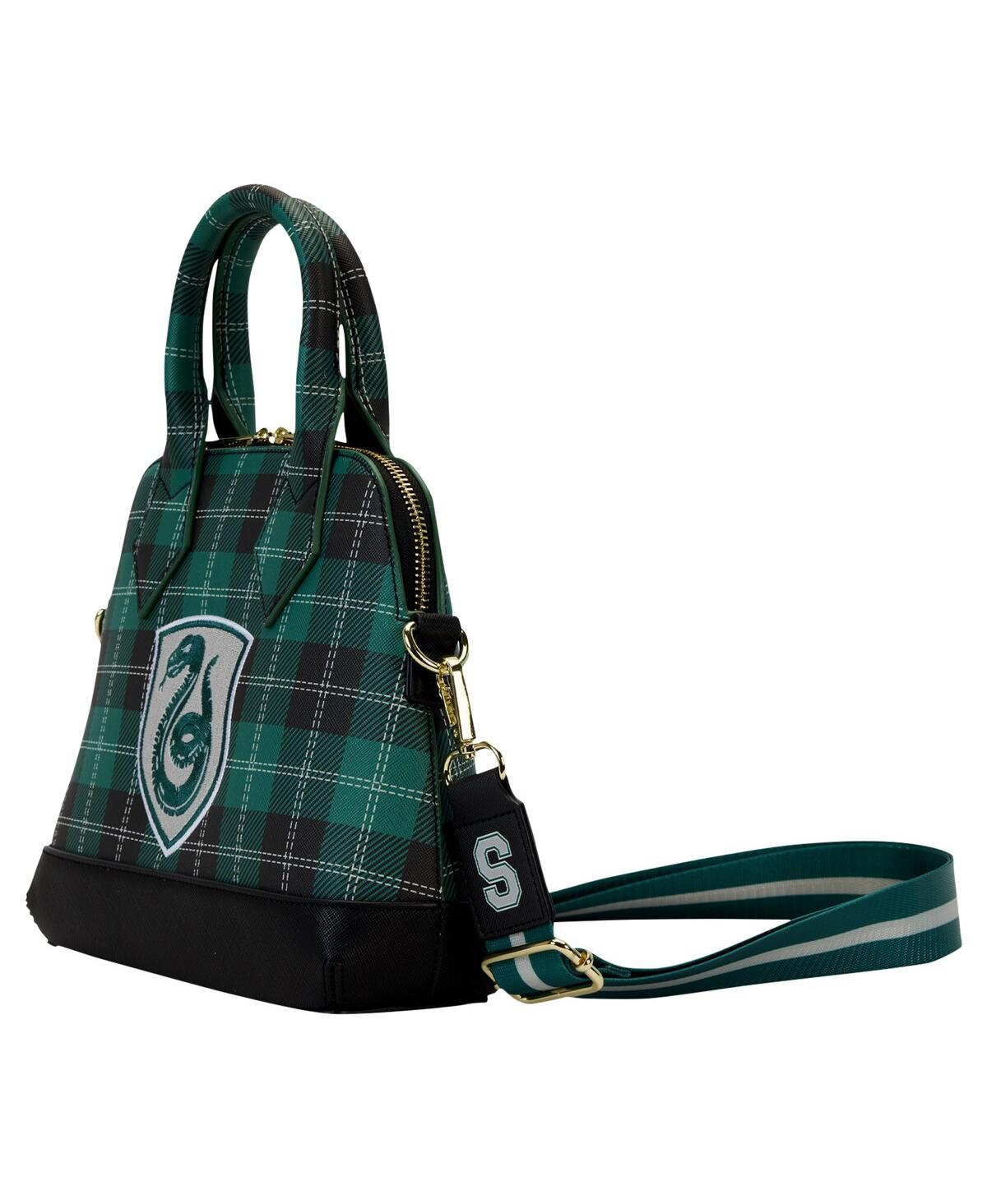 Loungefly Harry Potter Slytherin Varsity Plaid Crossbody Bag