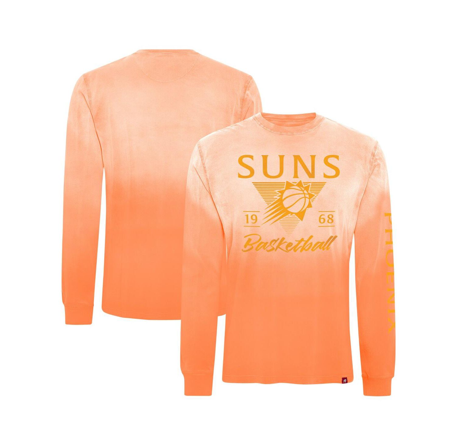 Men's and Women's Orange Phoenix Suns Mohave Sun-Dipped Long Sleeve T-Shirt