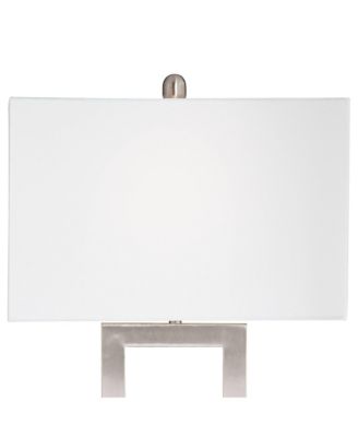 Todd Modern Table Lamp 30" Tall Steel Open Rectangle with USB and AC Power Outlet in Base White Shade for Bedroom Living Room Bedside