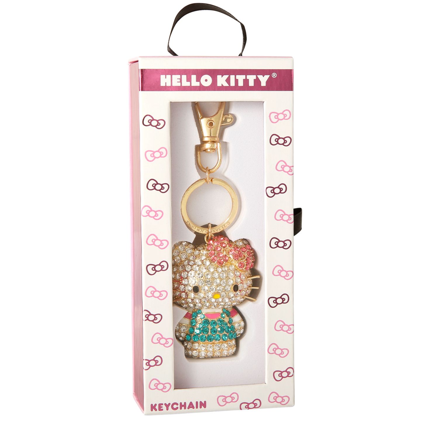 Брелок Hello Kitty Sanrio Pave 3D Bling Keychain - Bag Charm, Backpack Accessories, Travel Collectible Gift Keychains — фото 2