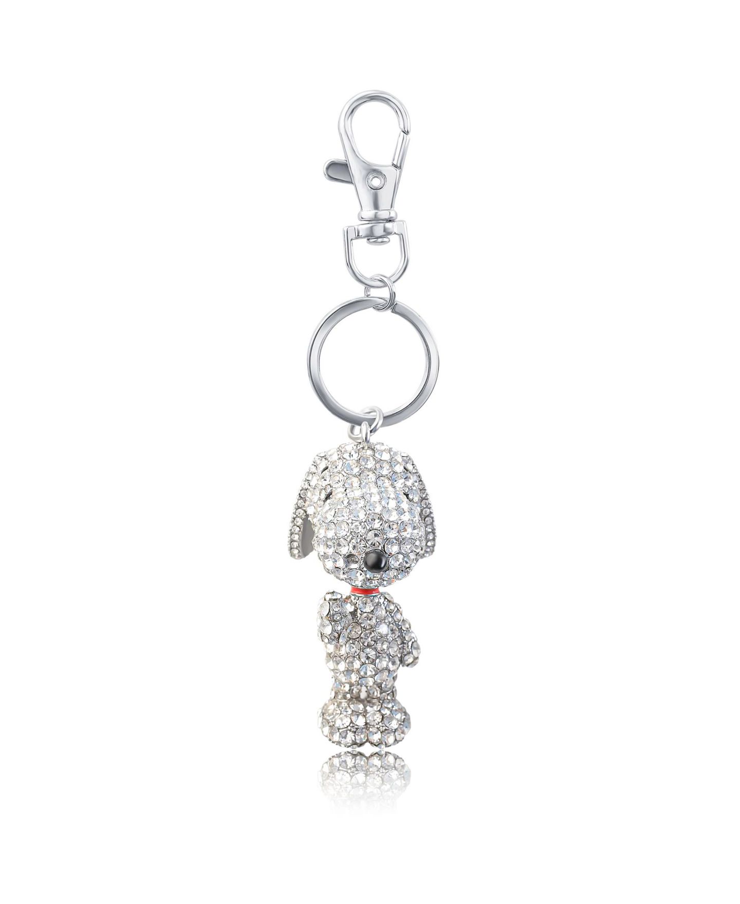 Брелок Peanuts Snoopy Pave 3D Bling Keychain - Bag Charm, Backpack Accessories, Travel Collectible Gift Keychains — фото 7