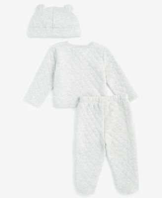 Baby Unisex Hat, Cardigan & Pants Set, Created for Macy's