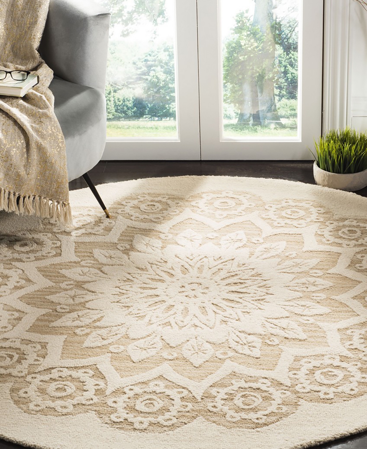 Safavieh Blossom I BLM108 6'x6' Area Rug
