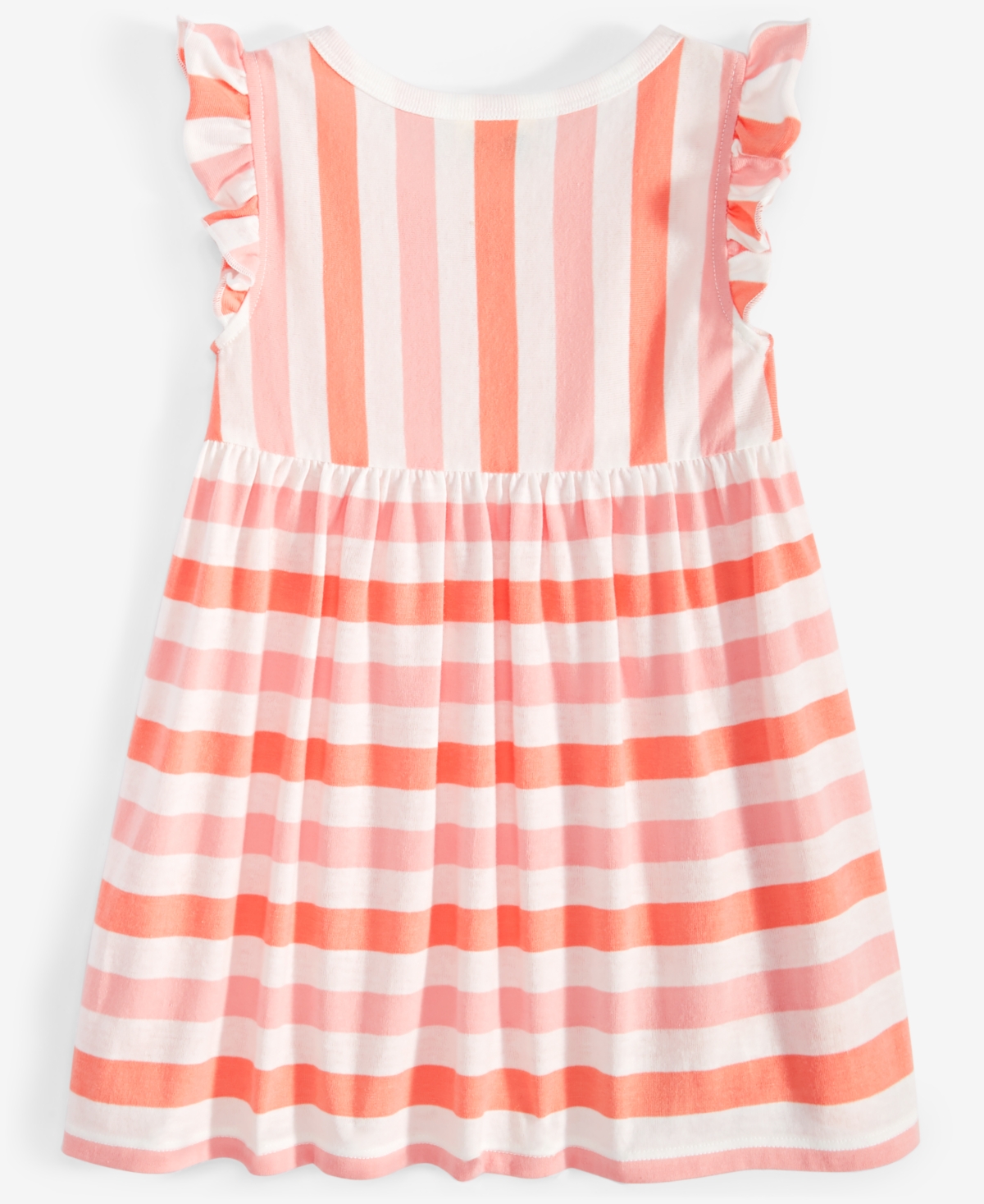 First Impressions Baby Girls Prairie Striped Knit Dress, Created for Macy's