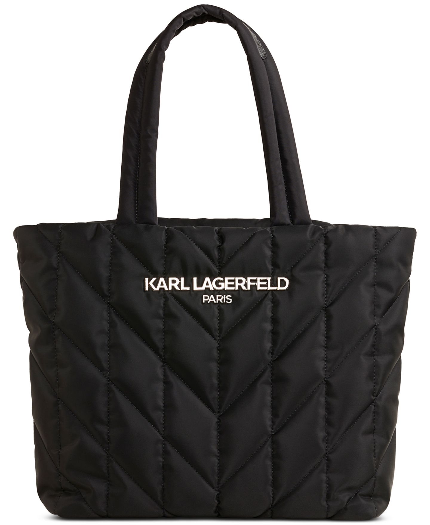 Женская сумка KARL LAGERFELD PARIS Voyage Large, цвет: Чёрный / Графитовый — фото 1