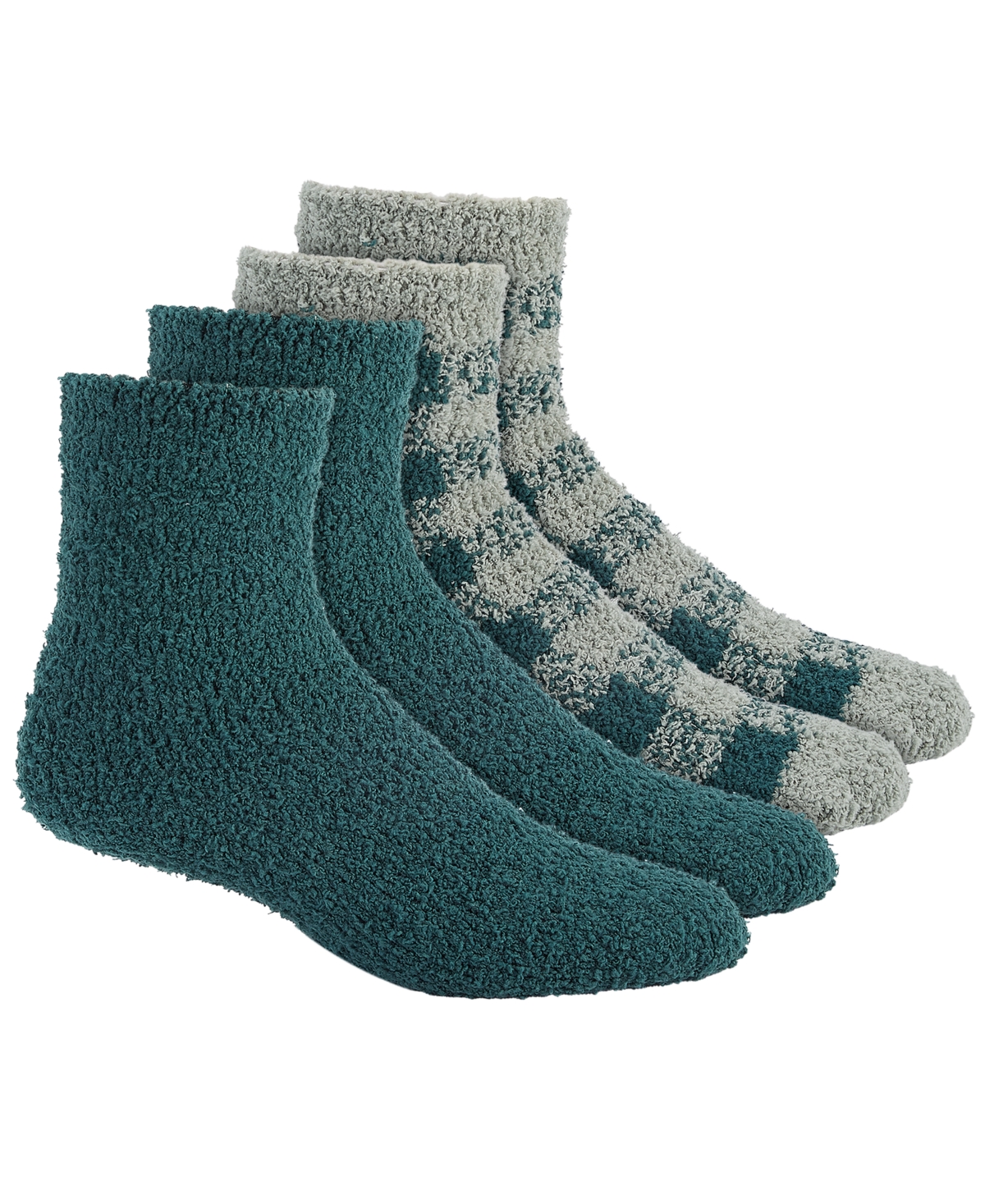 Charter Club Women's 2-Pk. Holiday Fuzzy Butter Socks, Created for Macy's