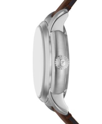 Men's Heritage Automatic Brown Leather Watch 43mm