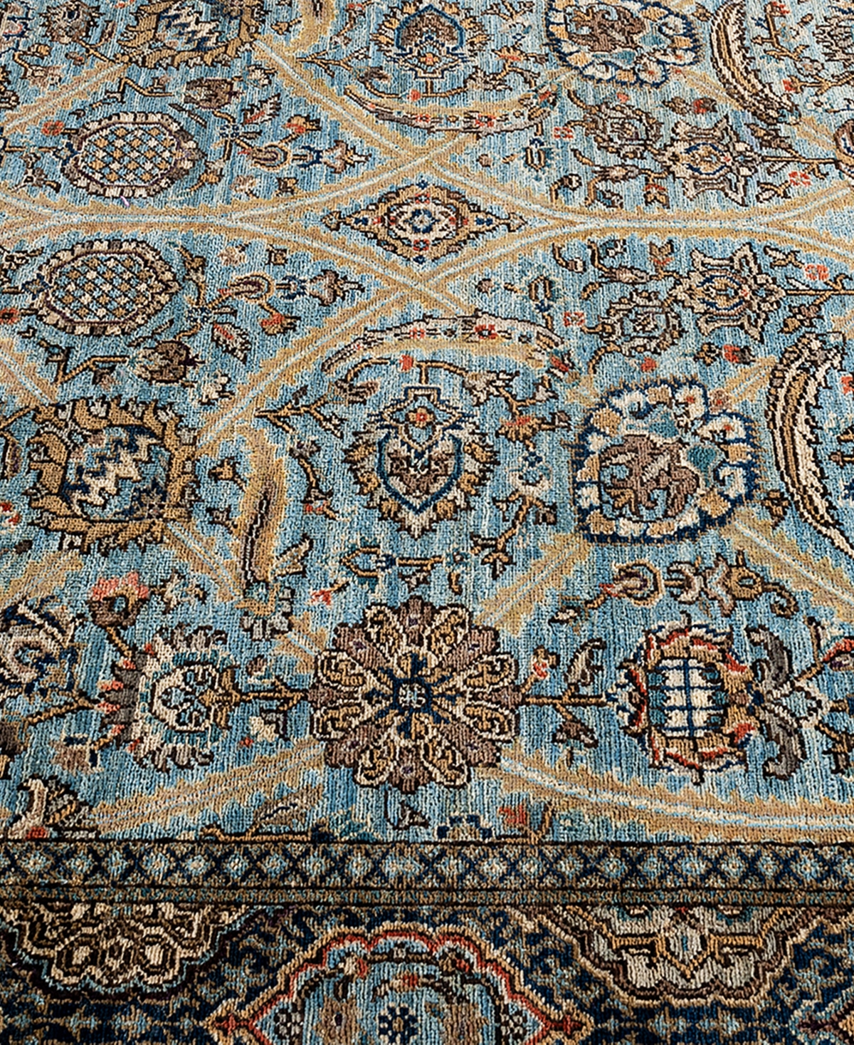 Adorn Hand Woven Rugs Serapi 6'2"x8'3" Area Rug In Light Blue
