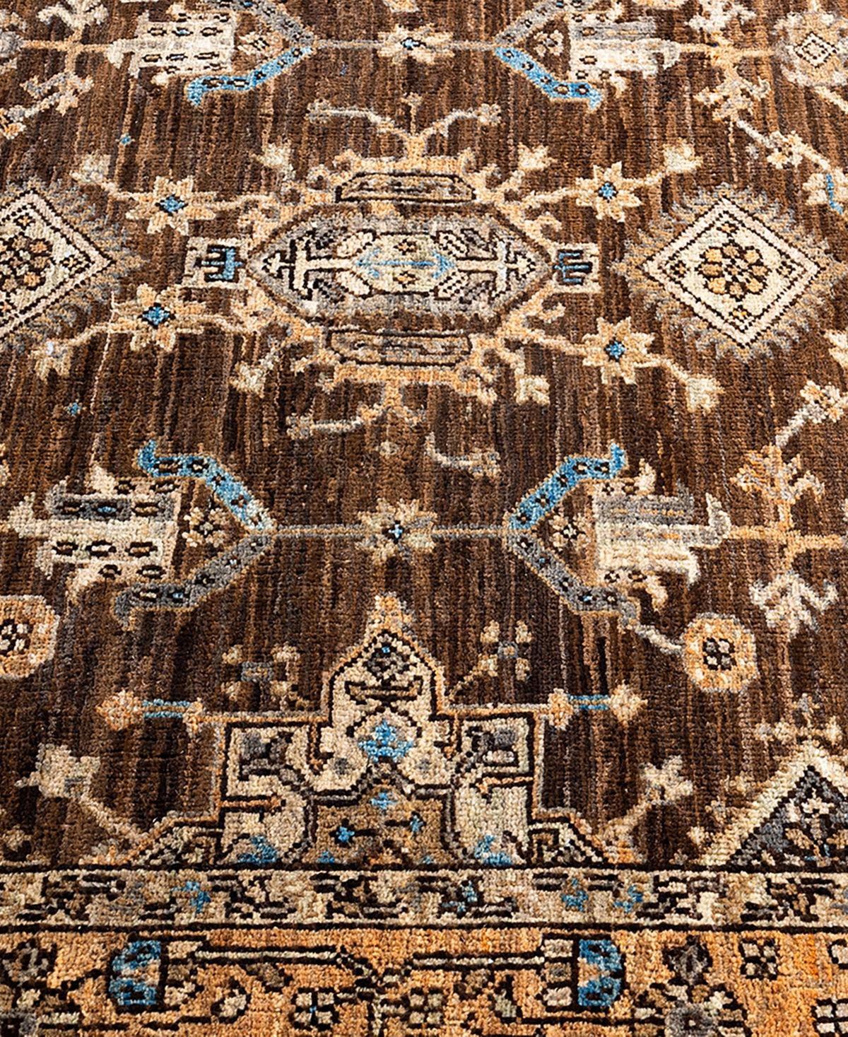 Adorn Hand Woven Rugs Serapi 4'2"x5'6" Area Rug In Brown